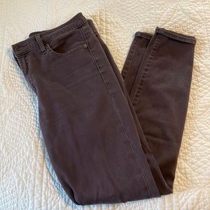 Gap true skinny high rise plum pants